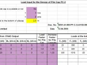 Load Input for the Design of Pile Cap PC-2