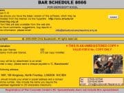 BAR SCHEDULE 8666