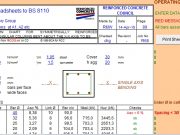 COLUMN CHART FOR SYMMETRICALLY REINFORCED RECTANGULAR COLUMNS BENT ABOUT THE X-X AXIS TO BS 8110:1997