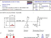 Crack Width Calculations to BS8110: 1997/ BS8007:1987