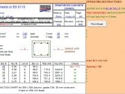 COLUMN CHART FOR SYMMETRICALLY REINFORCED RECTANGULAR COLUMNS BENT ABOUT THE X-X AXIS TO BS 8110:1997
