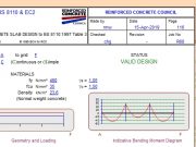 ONE WAY SOLID CONCRETE SLAB DESIGN to BS 8110:1997 Table 3.12