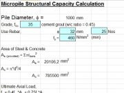 Micropile Structural Capacity Calculation