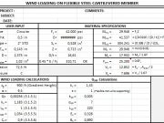 WIND LOADING ON FLEXIBLE STEEL CANTILEVERED MEMBER