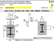BASE PLATE DESIGN FOR FIXED AND PINNED SUPPORTS