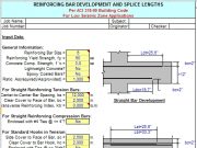 REINFORCING BAR DEVELOPMENT AND SPLICE LENGTHS