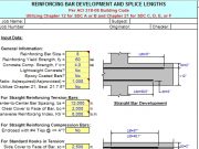 REINFORCING BAR DEVELOPMENT AND SPLICE LENGTHS “Per ACI 318-08 Building Code Utilizing Chapter 12 for SDC A or B and Chapter 21 for SDC C, D, E, or F”