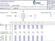 COLUMN LOAD TAKE DOWN & DESIGN FOR SYMMETRICALLY REINFORCED RECT. COLUMNS BENT ABOUT TWO AXES TO BS 8110:2005 Originated from RCC51.xls v 4.0