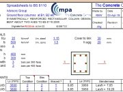 SYMMETRICALLY REINFORCED RECTANGULAR COLUMN DESIGN, BENT ABOUT TWO AXES TO BS 8110:2005 Originated from RCC53.xls v 4.0