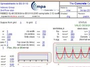 RIBBED SLAB DESIGN to BS 8110:2005 using table 3.12 coefficients Originated from RCC92.xls V 4.0