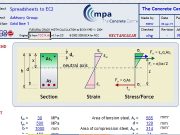 FLEXURAL CRACK WIDTH CALCULATION to BS EN 1992-1 : 2004 Originated from TCC14.xls V 4.1