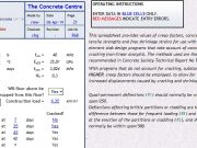 FE plate analysis. φ, εcs and fct values to BS EN1992-1 : 2004 Originated from TCC22.xls v 4.0