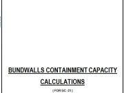 BUNDWALLS CONTAINMENT CAPACITY CALCULATIONS