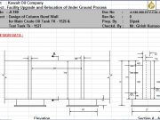 Design of Column Bund Wall for Main Crude Oil Tank TK – 1526 & Test Tank Tk – 1527
