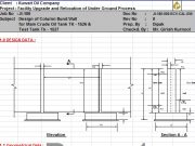 Design of Column Bund Wall for Main Crude Oil Tank TK – 1526 & Test Tank Tk – 1527