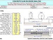 CONCRETE SLAB ON GRADE ANALYSIS (For Slab Subjected to Interior Concentrated Post or Wheel Loading Assuming Slab is Reinforced for Shrinkage and Temperature Only)