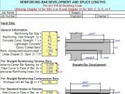 REINFORCING BAR DEVELOPMENT AND SPLICE LENGTHS (Per ACI 318-08 Building Code Utilizing Chapter 12 for SDC A or B and Chapter 21 for SDC C, D, E, or F)