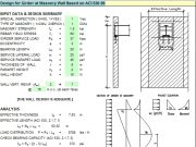 Design for Girder at Masonry Wall Based on ACI 530-99
