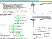 Web-Tapered Cantilever Frame Design Based on AISC-ASD 9th, Appendix F