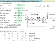 Composite Beam Design with Verco Floor Deck Based on AISC Manual 9th