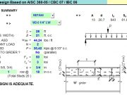 Composite Girder Design Based on AISC 360-05 / CBC 07 / IBC 06