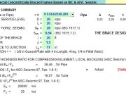 Seismic Design for Special Concentrically Braced Frames Based on IBC & AISC Seismic