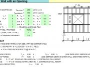 Wood Shear Wall with an Opening