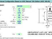 Beam Connection of Conventional Configuration Based on AISC Manual 13th Edition (AISC 360-05)