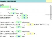 Angle Steel Member Capacity Based on AISC 360-05