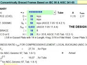 Seismic Design for Ordinary Concentrically Braced Frames Based on IBC 06 & AISC 341-05
