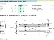 Check Capacity of WF Beam at Opening Based on AISC 360-05