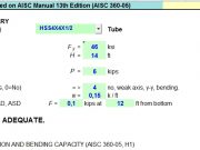 Tube / Pipe Column Design Based on AISC Manual 13th Edition (AISC 360-05)