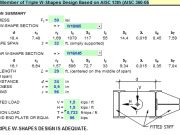 Simply Supported Member of Triple W-Shapes Design Based on AISC 13th (AISC 360-05)
