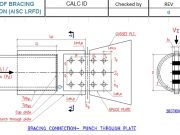 AISC- LRFD PUNCH PLATE CONNECTION FOR HSS