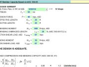 Tube, Pipe, or WF Member Capacity Based on AISC 360-05