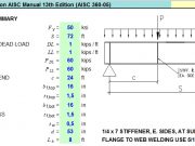 Plate Girder Design Based on AISC Manual 13th Edition (AISC 360-05)