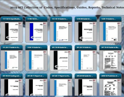2021 ACI Collection of Codes, Specifications, Guides, Reports, Technical Notes and Practices (Update)