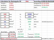 Flexural Crack width Calculation for Rectangular RC (Slab According ACI350-06 &ACI224R-01, Rev)