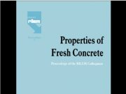 Concrete_Properties of Fresh Concrete