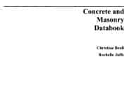 Concrete and Masonry Databook