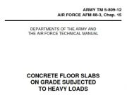 CONCRETE FLOOR SLABS ON GRADE SUBJECTED TO HEAVY LOADS
