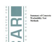 Summary of Concrete Workability Test Methods