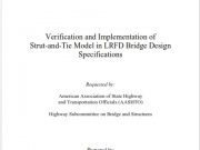 Verification and Implementation of Strut-and-Tie Model in LRFD Bridge Design Specifications