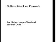 The Sulfate Attack on Concrete