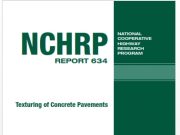 Texturing of Concrete Pavements