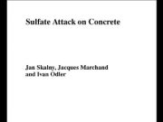 Sulfate Attack on Concrete