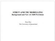 STRUT AND TIE MODELLING _Background and New AS 3600 Provisions
