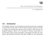 Strengthening of Reinforced Concrete Structures – Using Externally : Site construction techniques