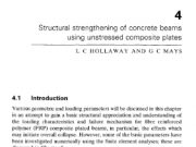 Strengthening of Reinforced Concrete Structures – Using Externally : Structural Strengthening of Concrete Beams Using Unstressed Composite Plates