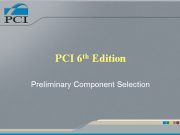 PCI Design Handbook_Preliminary Component Selection_PCI 6th Edition